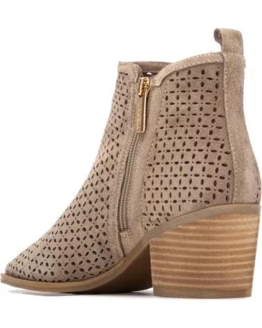 CARMELA CARMELA 163149 STIEFELETTEN AUS GESTANZTEM LEDER TAUPE