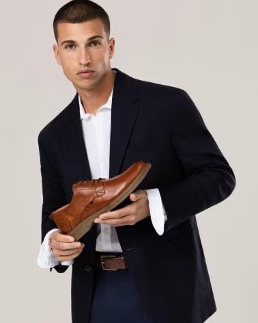 CARMELA SAPATO DERBY ELEGANTE MODELO 163904 CAMEL