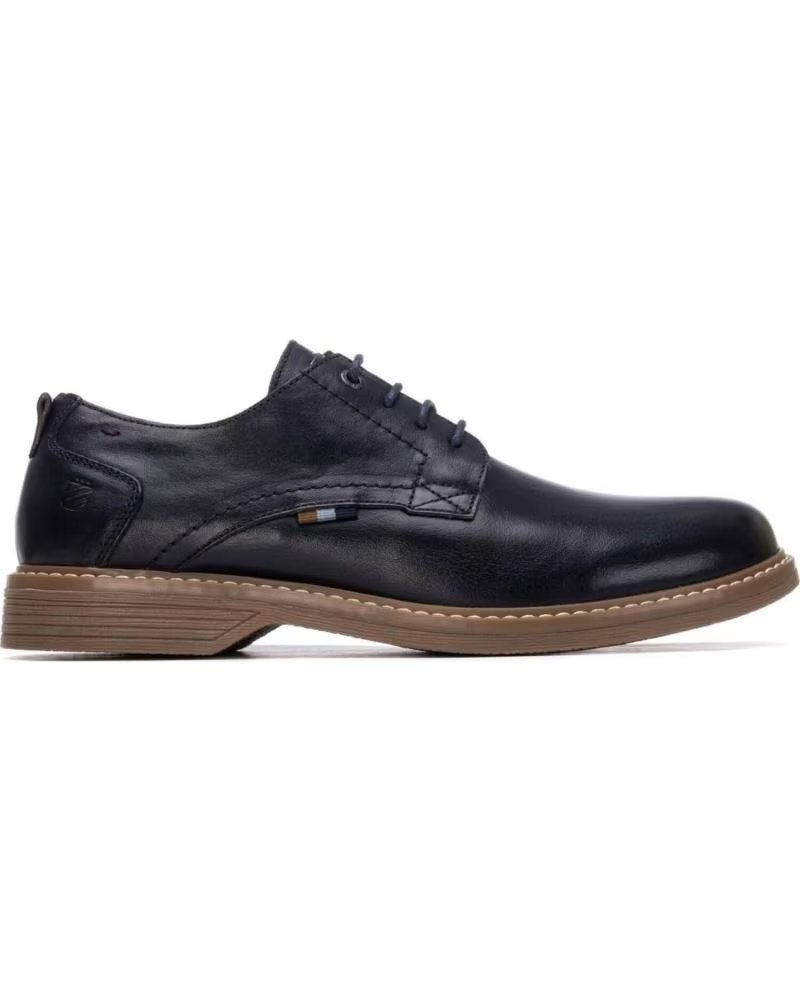 CARMELA SCARPA DERBY CASUAL IN PELLE 163904 NAVY