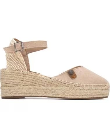 REFRESH ESPADRILLE MIT PLATEAU UND SCHNALLENVERSCHLUSS 175235 BEIGE
