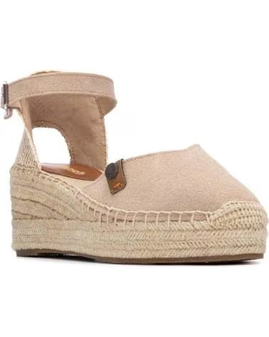 REFRESH ESPADRILLE MIT PLATEAU UND SCHNALLENVERSCHLUSS 175235 BEIGE