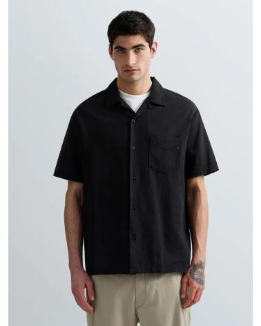 REPLAY CAMISA DE LINO M4157 REPLAY NEGRO