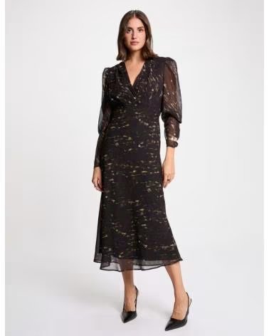 MORGAN VESTIDO 077-53214632968531 EN NEGRO PARA MUJER MARRóN