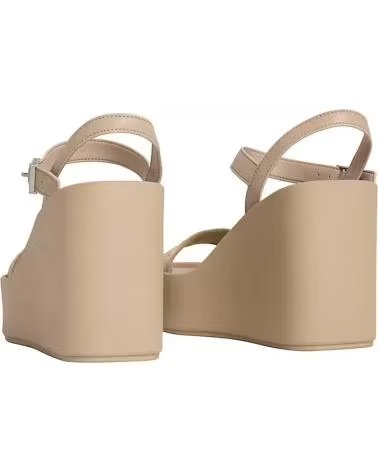 CALVIN KLEIN SANDALIAS MUJER MODELO WEDGE 70 SNDL WEBBING LT COLOR BEIS P PDT