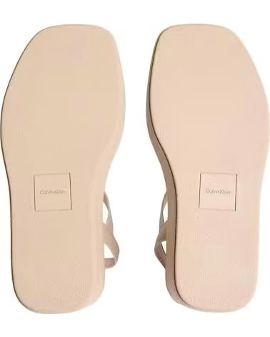 CALVIN KLEIN SANDALIAS MUJER MODELO WEDGE 70 SNDL WEBBING LT COLOR BEIS P PDT