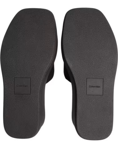 CALVIN KLEIN SANDALIAS CON PLATAFORMA WEDGE 70 NEGRO