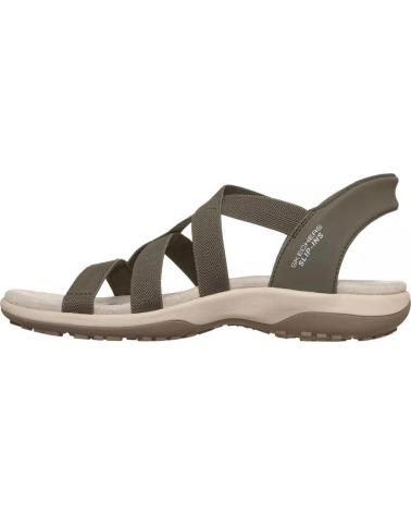 SKECHERS SANDALIAS PLANAS MUJER 163460 VERDE