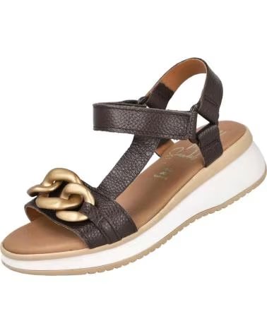 OH MY SANDALS SPORTY SANDAL 5663 WITH CHAIN LINKS MARRON
