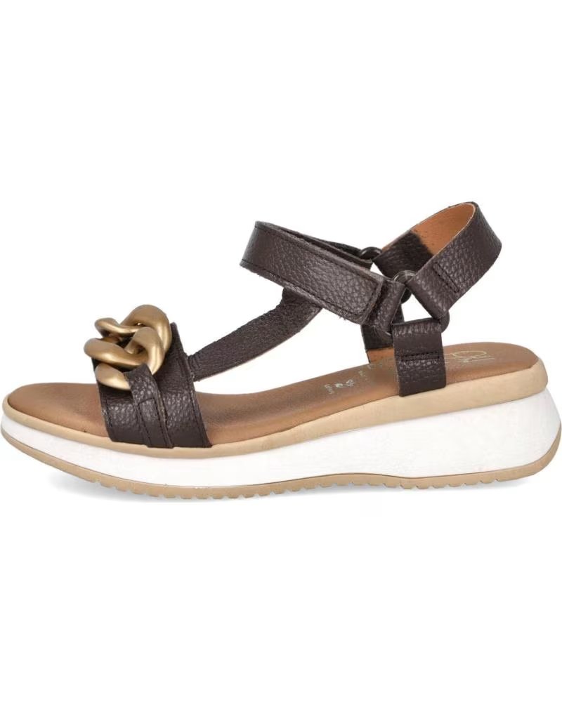 OH MY SANDALS SPORTY SANDAL 5663 WITH CHAIN LINKS MARRON