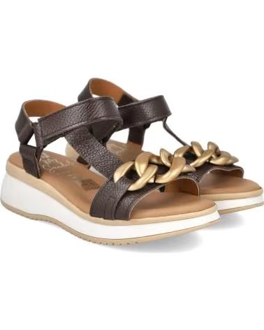 OH MY SANDALS SPORTY SANDAL 5663 WITH CHAIN LINKS MARRON
