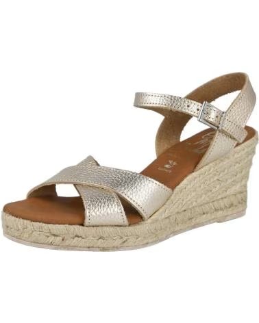 OH MY SANDALS SANDALIAS DE PLATAFORMA 070-105544 EN DORADO PARA MUJER CHAMPAGNE