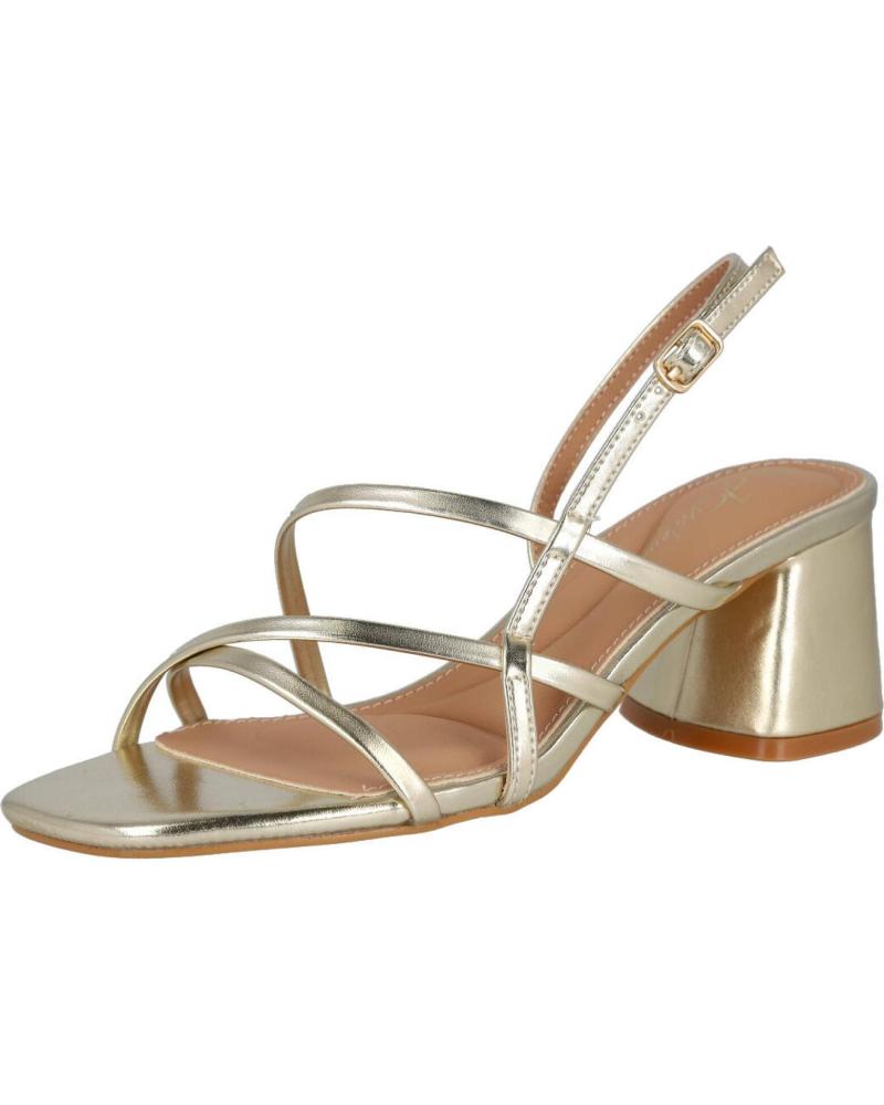 BUBBLE BOBBLE SANDALIAS M2672 DE TACÓN MEDIO METALIZADAS ORO