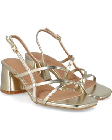 BUBBLE BOBBLE SANDALIAS M2672 DE TACÓN MEDIO METALIZADAS ORO