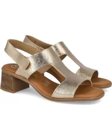 OH MY SANDALS SANDALIAS DE TACON 070-333642 EN DORADO PARA MUJER CAVA