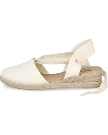 BATILAS BATILAS 205-001 HANF-ESPADRILLES MIT SCHNÜRVERSCHLUSS BEIGE