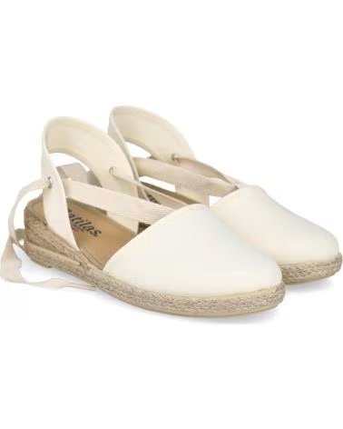 BATILAS BATILAS 205-001 HANF-ESPADRILLES MIT SCHNÜRVERSCHLUSS BEIGE