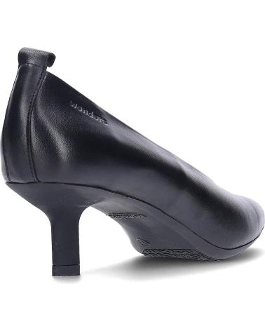 WONDERS ZAPATO DE TACÓN MEDIO G-7102 SAUVAGE NEGRO