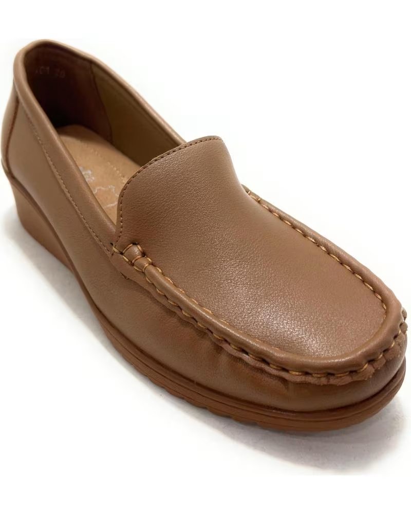 LEONAL MOCASIN MUJER CUNA CONFORT MARRóN