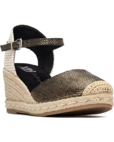 XTI WEDGE ESPADRILLE SANDAL WITH BUCKLE CLOSURE NEGRO