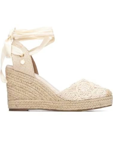 XTI ESPADRILLES COMPENSÉES À LACETS XTI 145347 BEIGE