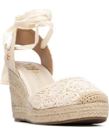XTI ESPADRILLES COMPENSÉES À LACETS XTI 145347 BEIGE