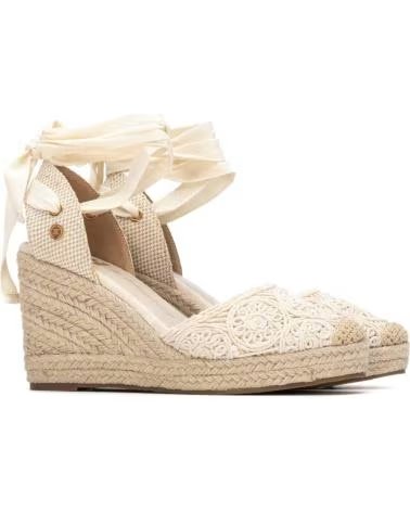XTI ESPADRILLES COMPENSÉES À LACETS XTI 145347 BEIGE