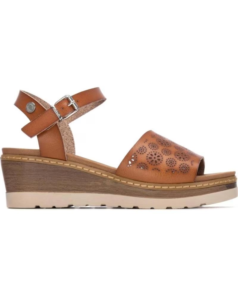 REFRESH SANDALIAS DE PLATAFORMA 175162 EN MARRON PARA MUJER CAMEL