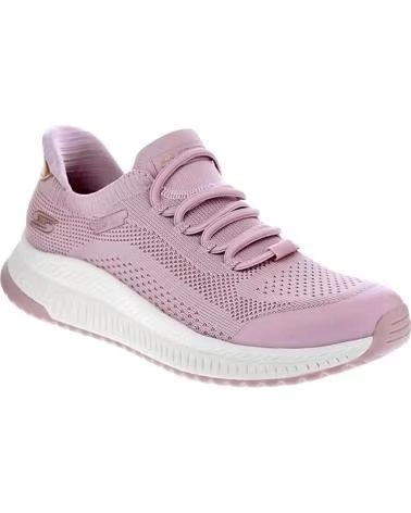 SKECHERS ZAPATOS ZAPATOS MUJER ZAPATILLAS BAJAS MODELO BOBS SQUAD 4 C ROSA