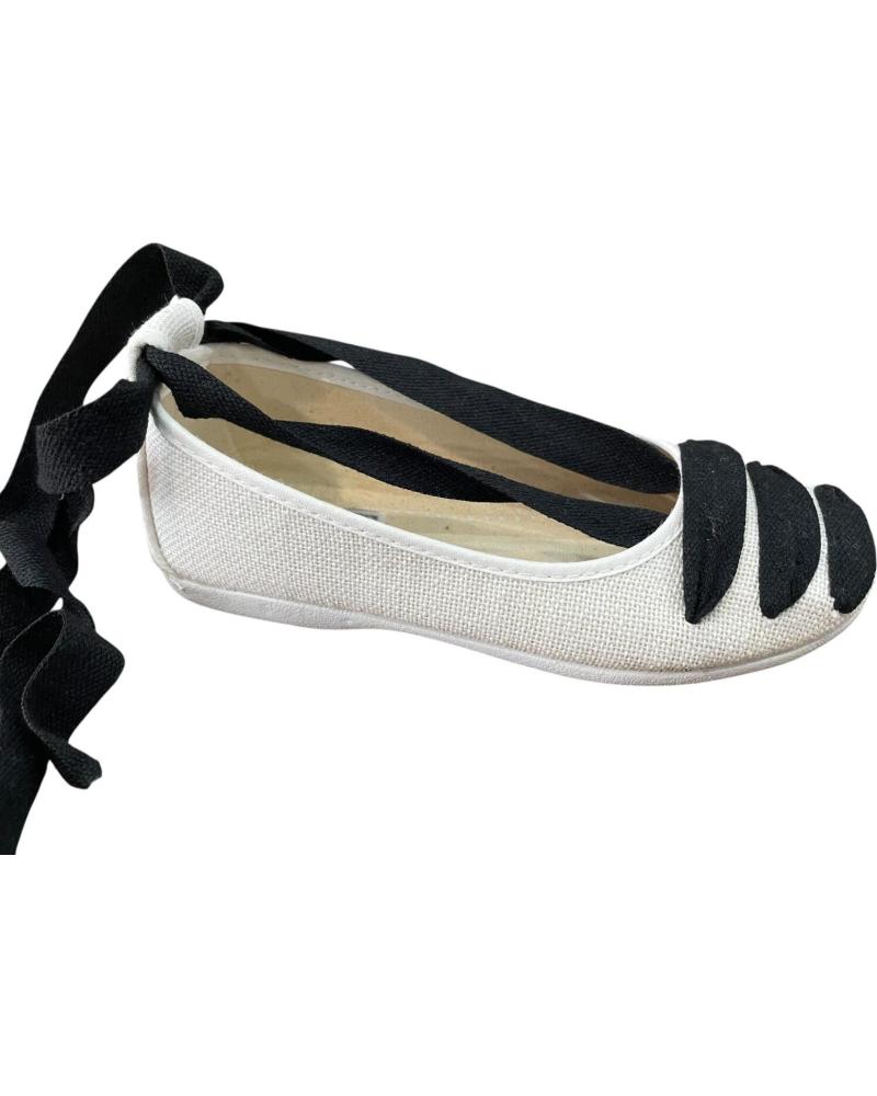 ANDREA RUIZ BALLERINE 701-20 IN LINO CON NASTRI BEIGE