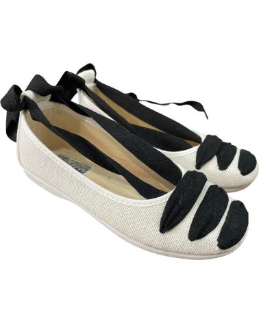 ANDREA RUIZ BALLERINE 701-20 IN LINO CON NASTRI BEIGE