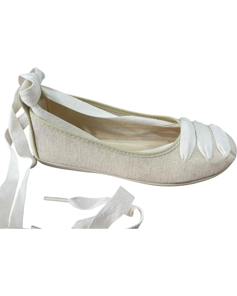 ANDREA RUIZ LEINEN-BALLERINAS MIT SCHNÜRUNG 701-20 BEIGE