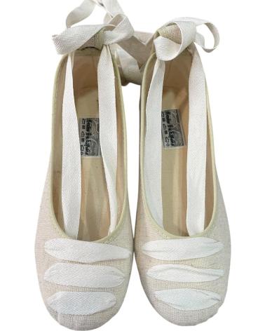 ANDREA RUIZ LEINEN-BALLERINAS MIT SCHNÜRUNG 701-20 BEIGE