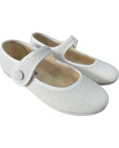 ANDREA RUIZ LEINEN-SPANGENSCHUHE MIT KNOPF MODELL 755 BEIGE