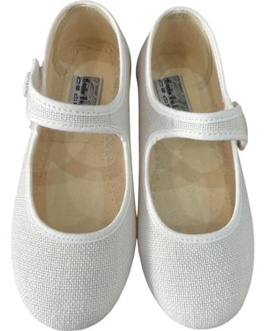ANDREA RUIZ LEINEN-SPANGENSCHUHE MIT KNOPF MODELL 755 BEIGE