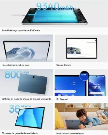 OPPO Tablet pad se 11 pulgadas wifi - 4gb - 128gb - azul