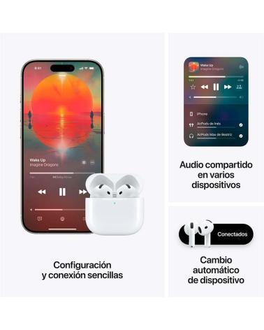 APPLE APPLE AIRPODS 4 CON CANCELACIÓN ACTIVA DE RUIDO WHITE