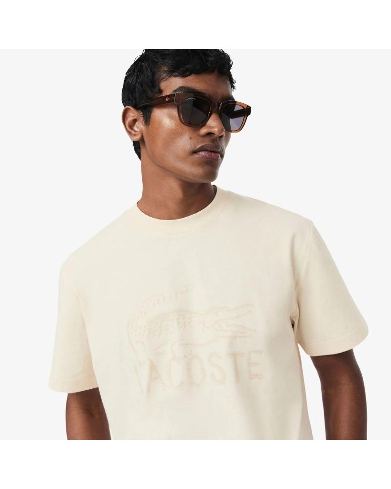 LACOSTE CAMISETA HOMBRE TH1427 BEIG CLARO