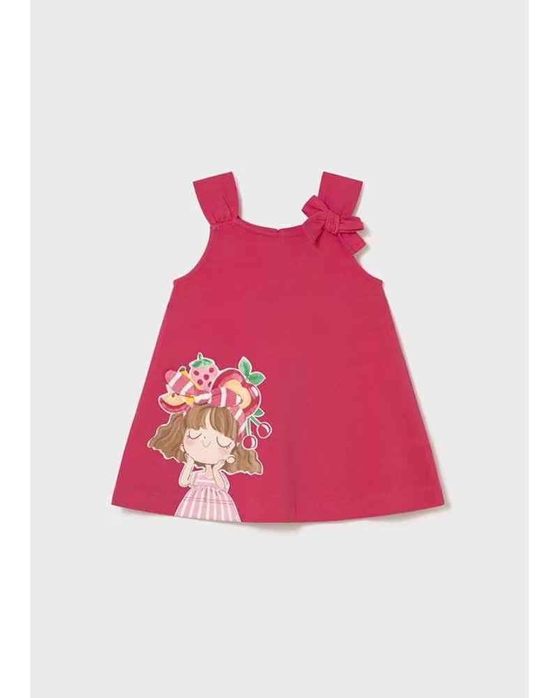 MAYORAL ÄRMELLOSES KLEID MIT MÄDCHEN-PRINT 930 069 ROSA