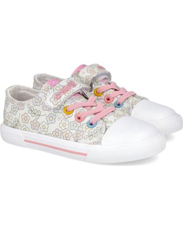 CONGUITOS ZAPATILLAS BEBÉ OSSH157006 FLORES PASTEL BRILLO MULTICOLOR