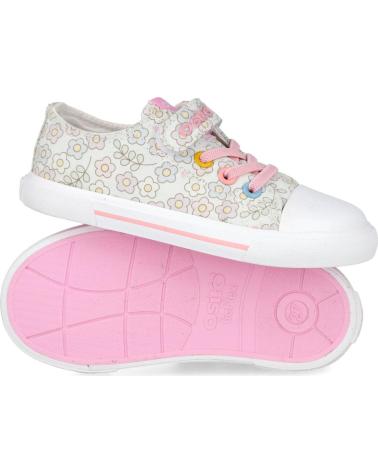 CONGUITOS ZAPATILLAS BEBÉ OSSH157006 FLORES PASTEL BRILLO MULTICOLOR