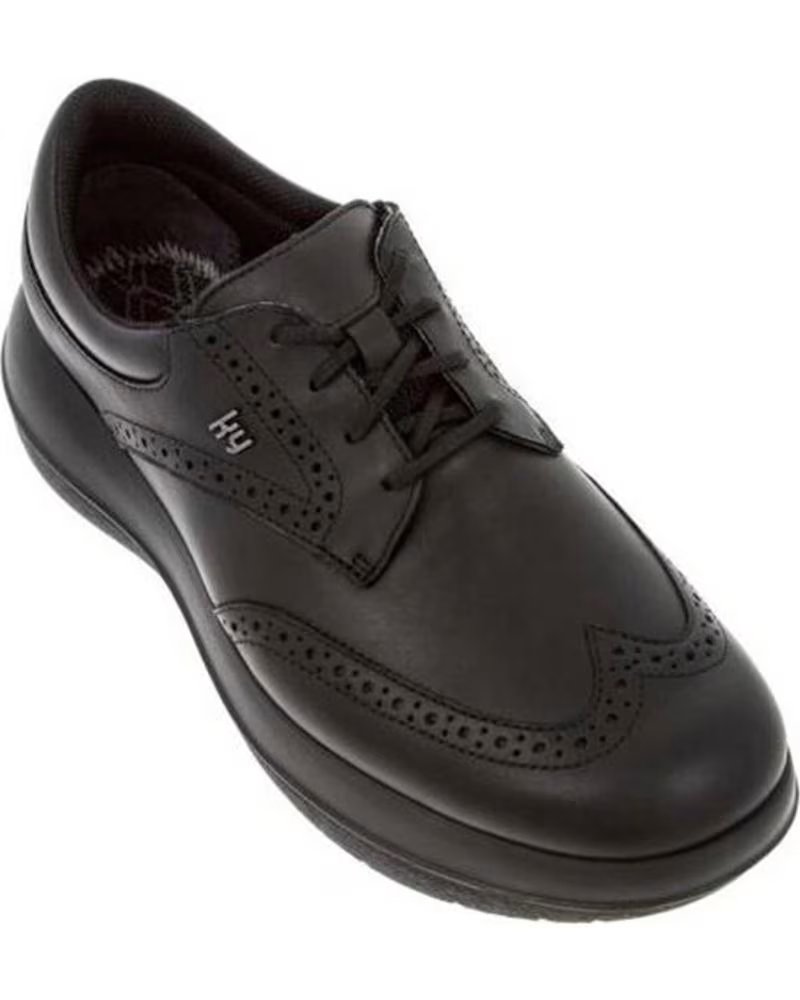 KYBUN SCARPA CHIASSO M, CALZATURA ERGONOMICA IN PELLE BLACK