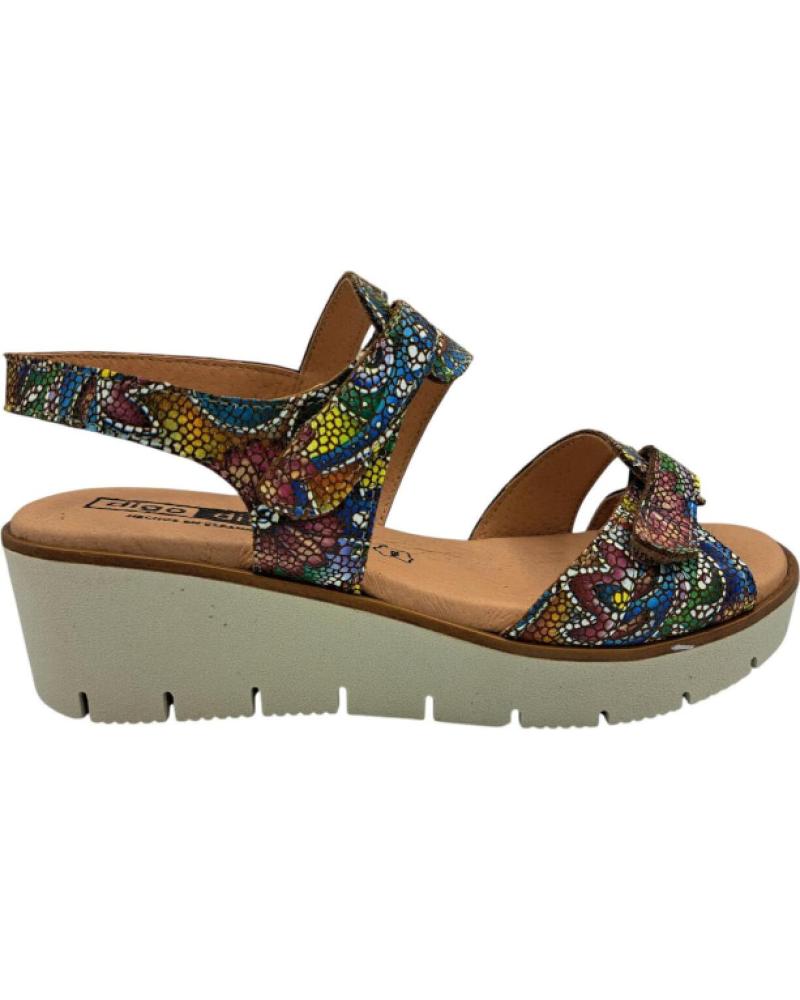 CALZADOMANIA SANDALIA PIEL VELCROS CUERO