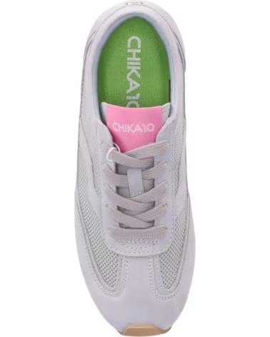 CHIKA10 ZAPATILLAS 30539 EN BLANCO PARA MUJER AZUL