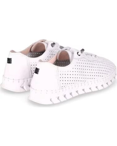 CHIKA10 ZAPATILLA ENTRETIEMPO PARA MUJER RE FLORES 05 COLOR BLANCO
