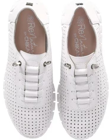 CHIKA10 ZAPATILLA ENTRETIEMPO PARA MUJER RE FLORES 05 COLOR BLANCO