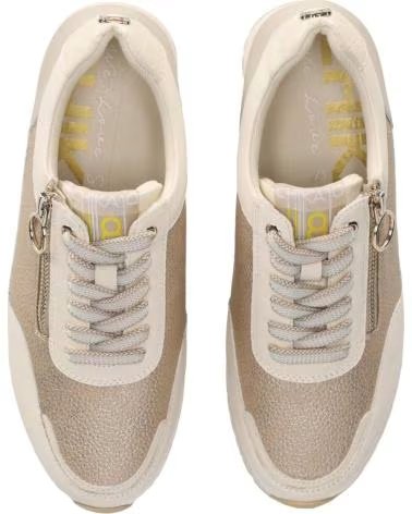 CHIKA10 FREIZEIT-SNEAKER SERENA MIT SEITLICHEM REISSVERSCHLUSS BEIG-BEIGE