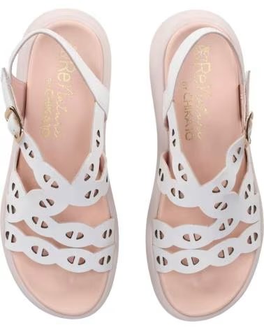 CHIKA10 SANDALO CHIKA10 RE MANGO CON LISTINI TRAFORATI BLANCO-WHITE