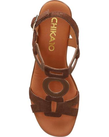 CHIKA10 SANDALIAS DE TACON MUJER NEW GOTICA 13 MARRON MARRóN