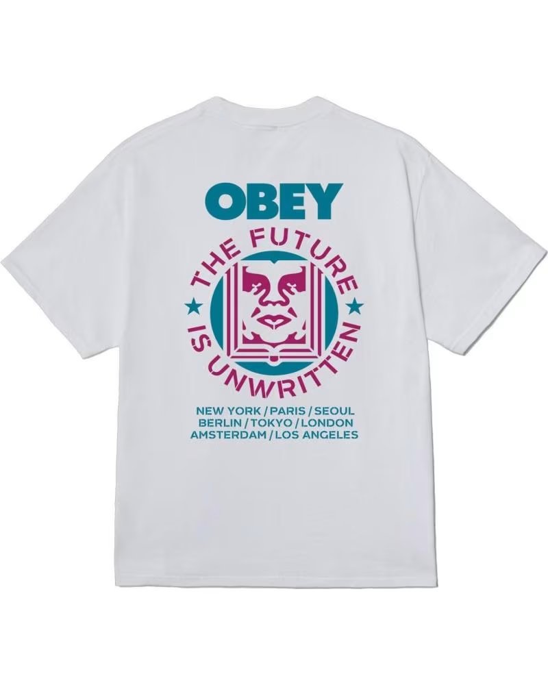 OBEY CAMISETA FUTURE UNWRITTEN WHITE