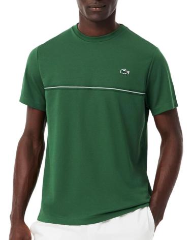 LACOSTE CAMISETA ESTAMPADO DE COCODRILO ULTRA-DRY 132 VERDE GREEN